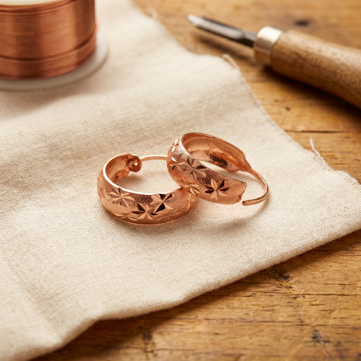 Pendientes de cobre Rocío