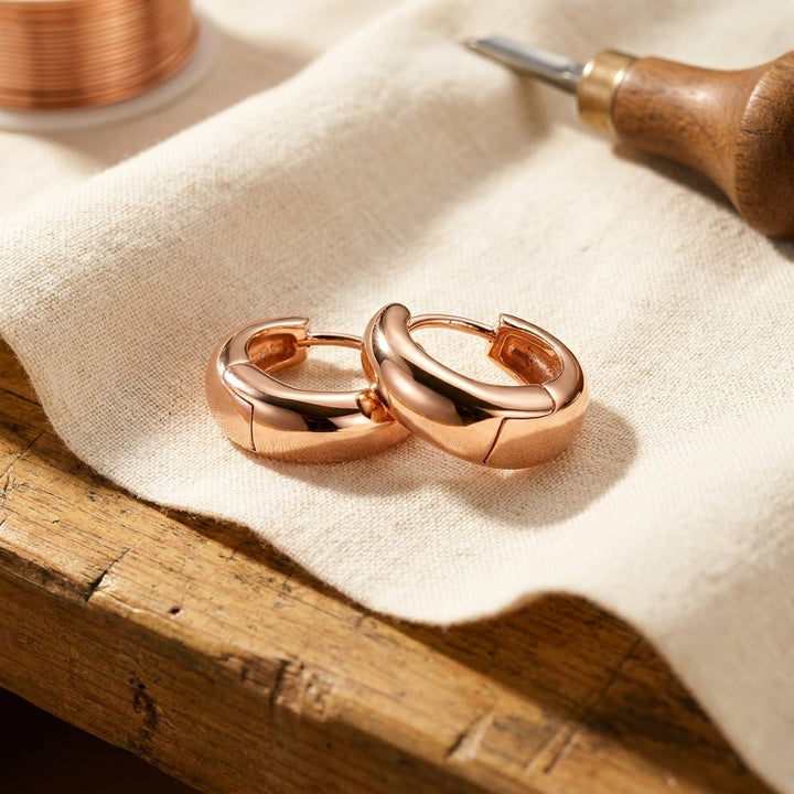 Pendientes de aro de cobre Pardillo