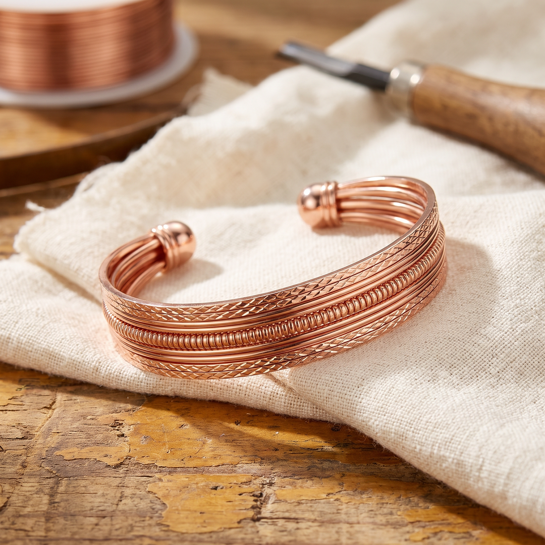 Pulsera de cobre Helechal