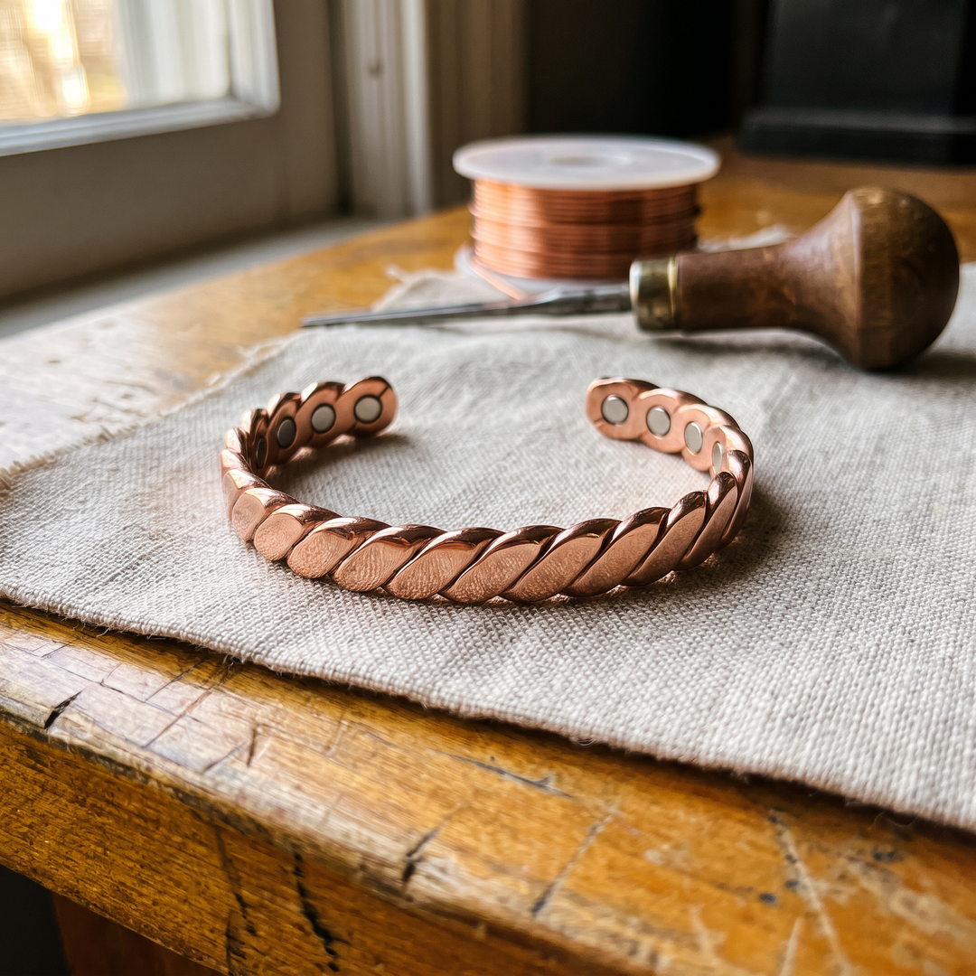 Pulsera de cobre Rama retorcida