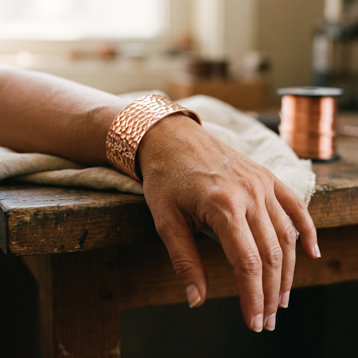 Pulsera de cobre Fragua ancha