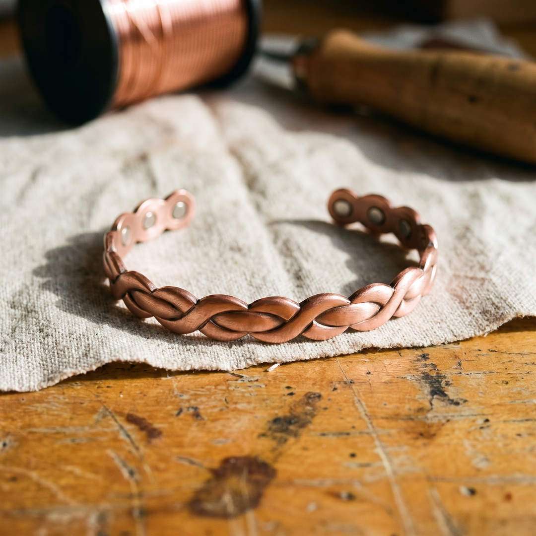 Pulsera de cobre Telar trenzada