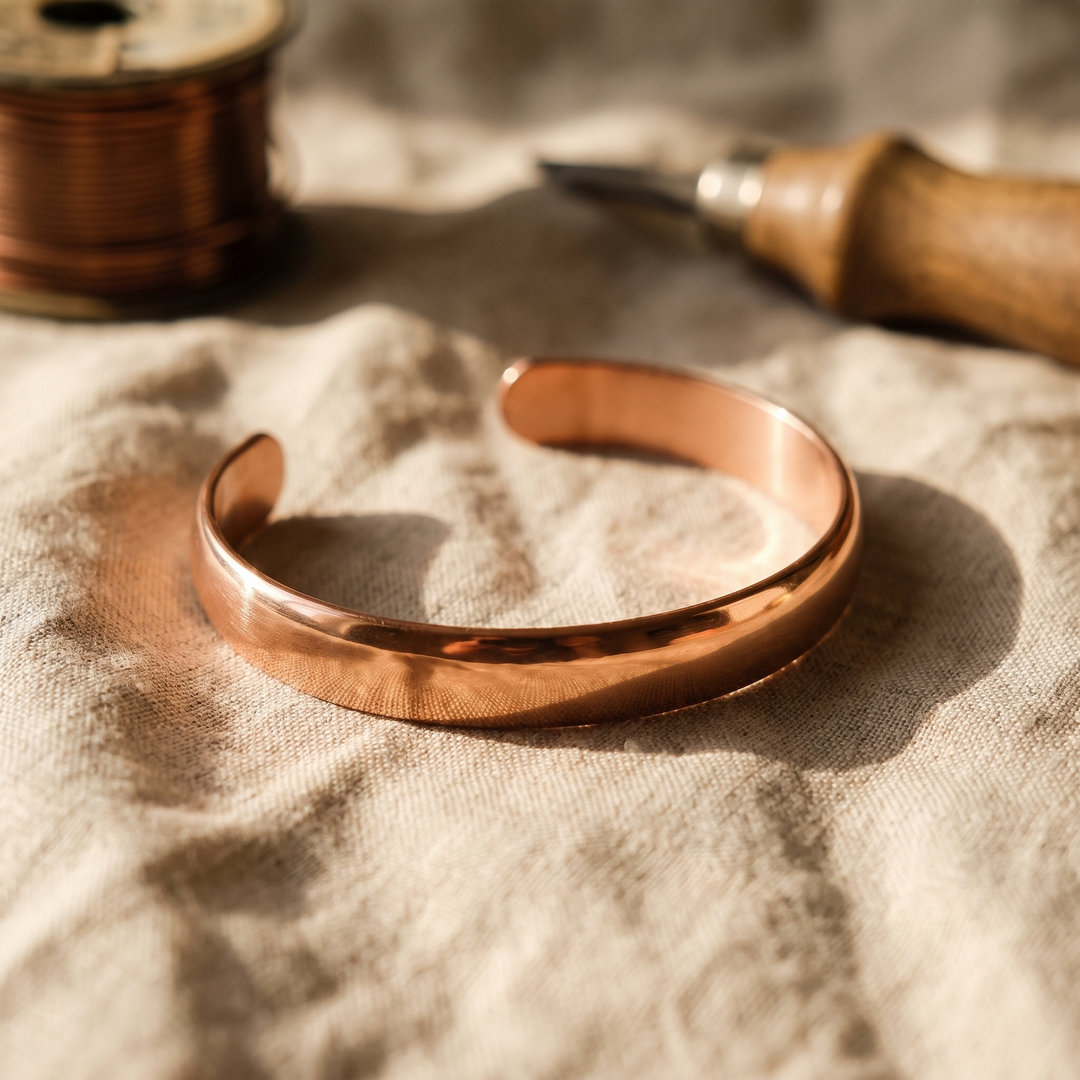 Pulsera de cobre Marea lisa