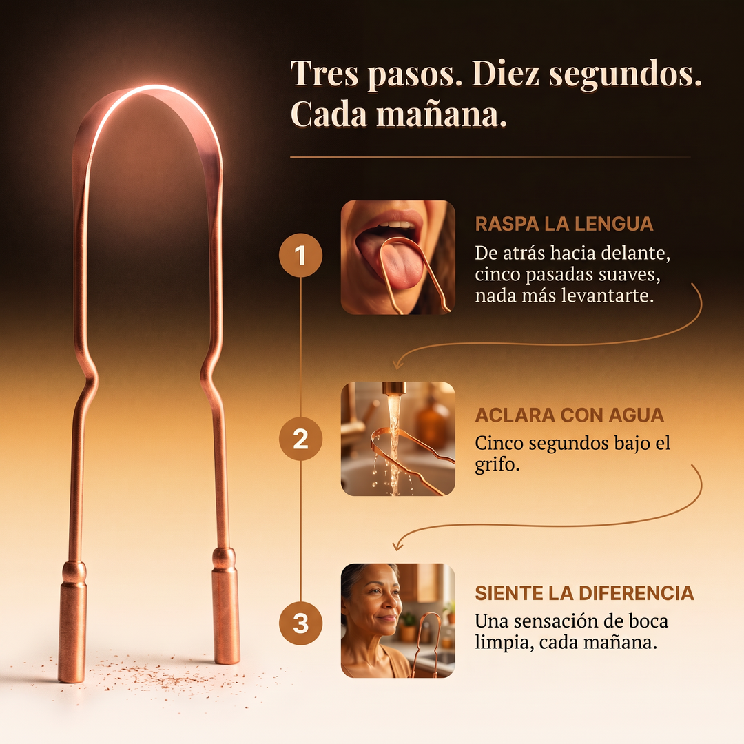 Limpiador lingual de cobre puro