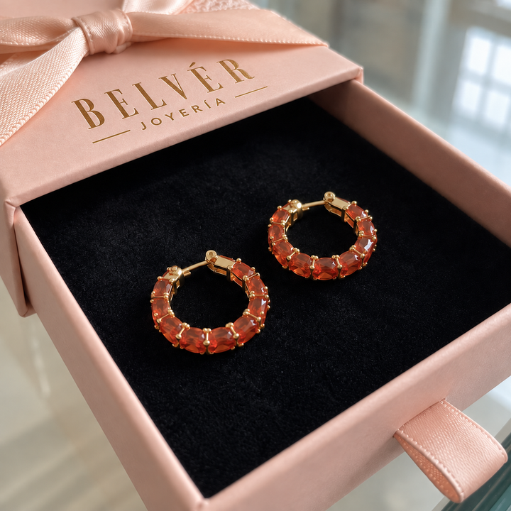 Pendientes Corona · Dorado