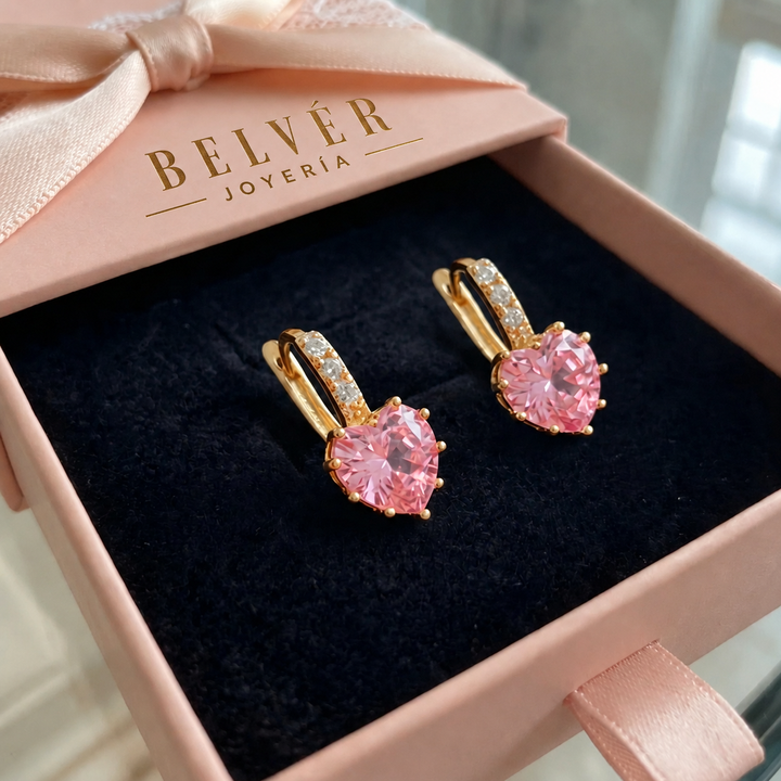 Pendientes huggie Destello Cupido · Dorado