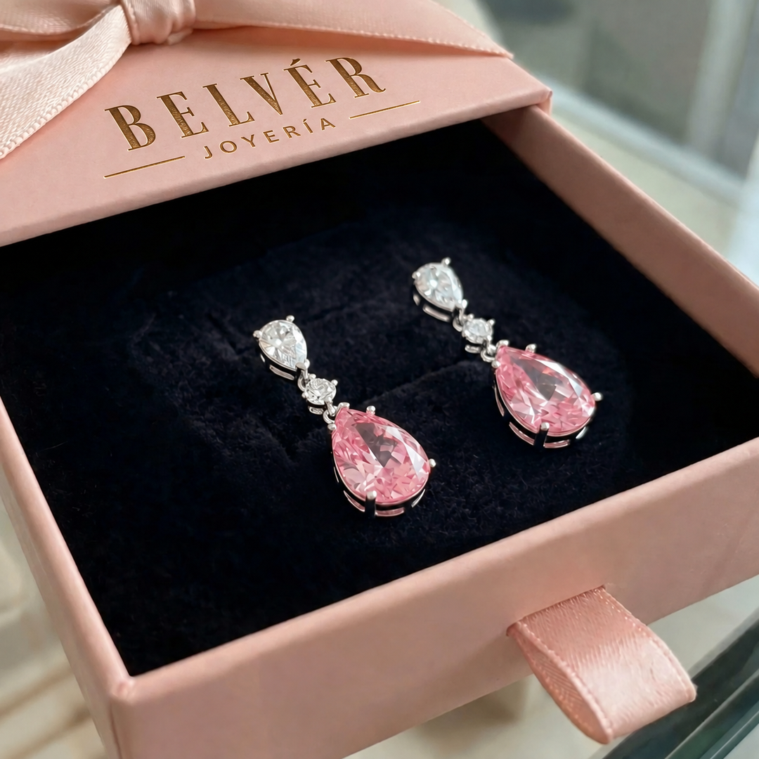 Pendientes Selina de flor · Plateado