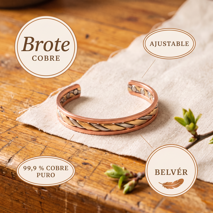 Pulsera de cobre Brote