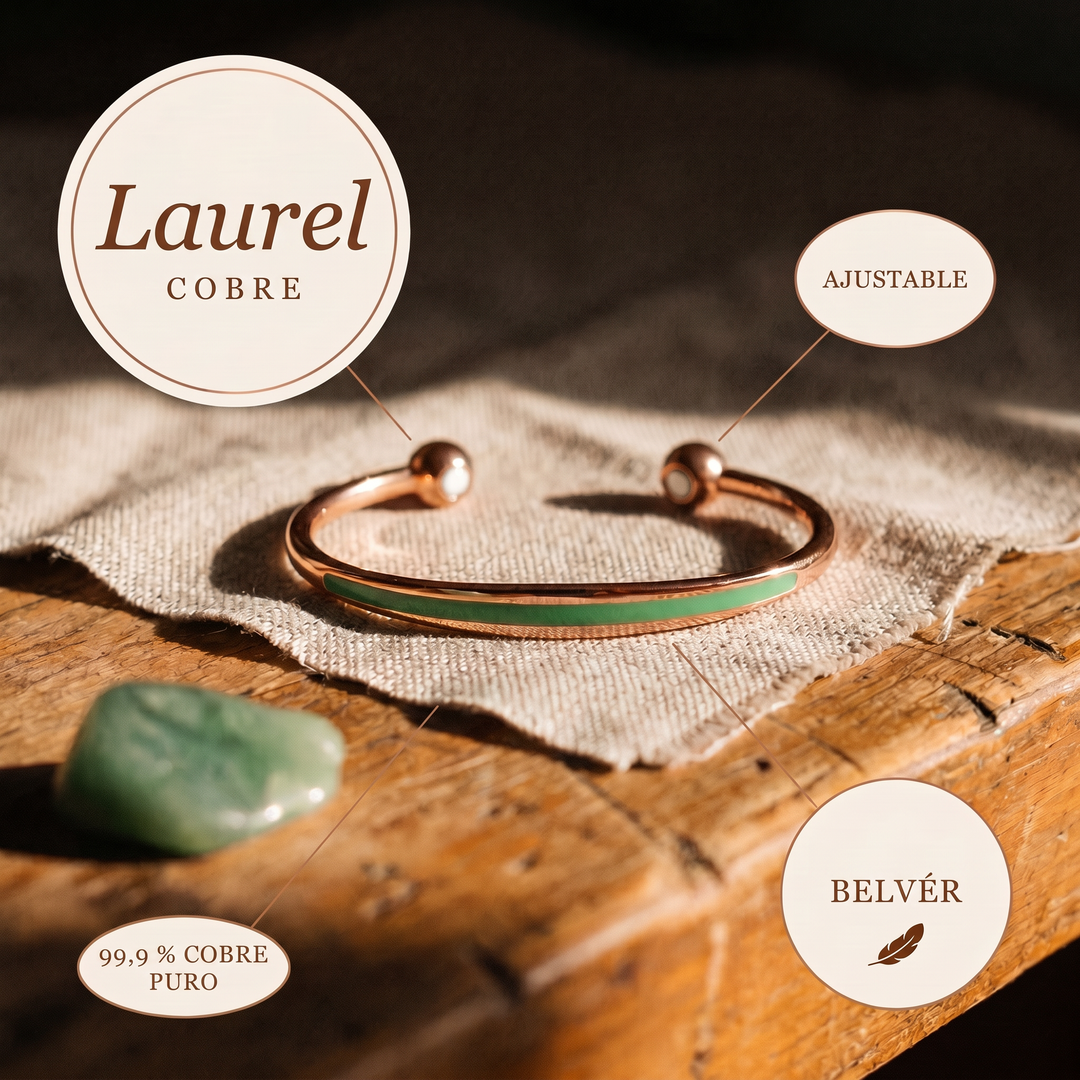 Pulsera de cobre Laurel