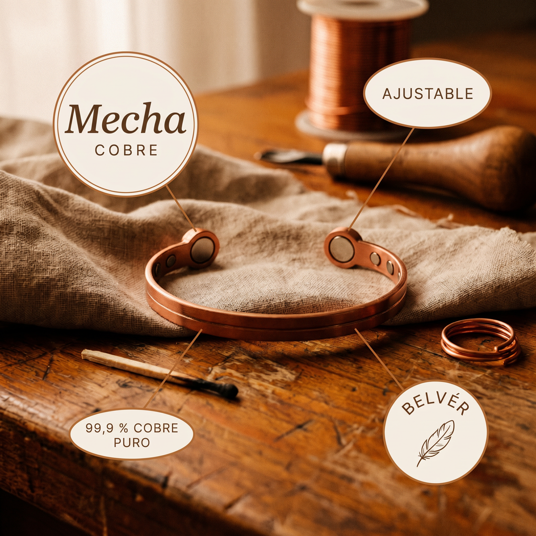 Pulsera de cobre Mecha