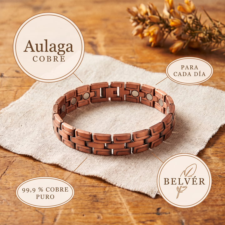 Pulsera de cobre para hombre Aulaga