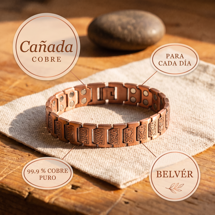Pulsera de cobre para hombre Cañada