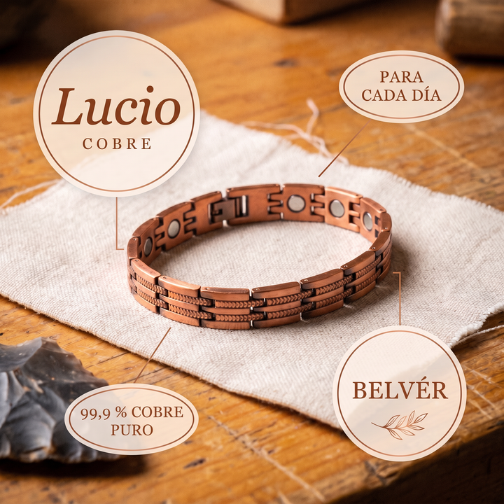 Pulsera de cobre para hombre Lucio