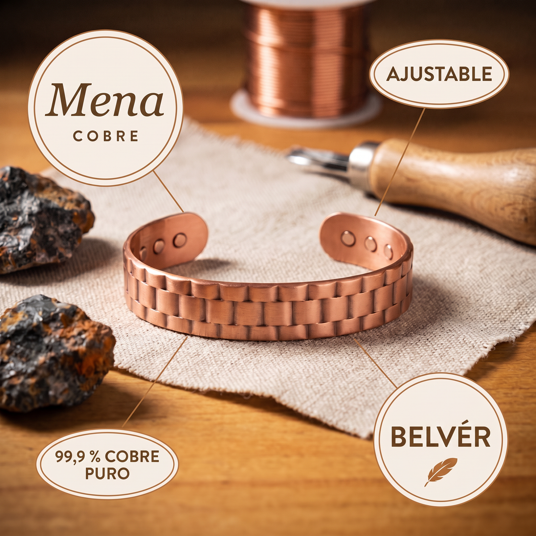 Pulsera de cobre para hombre Mena