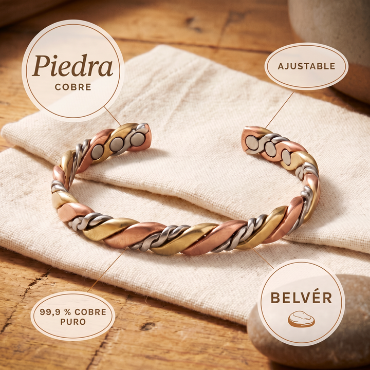 Pulsera de cobre Piedra