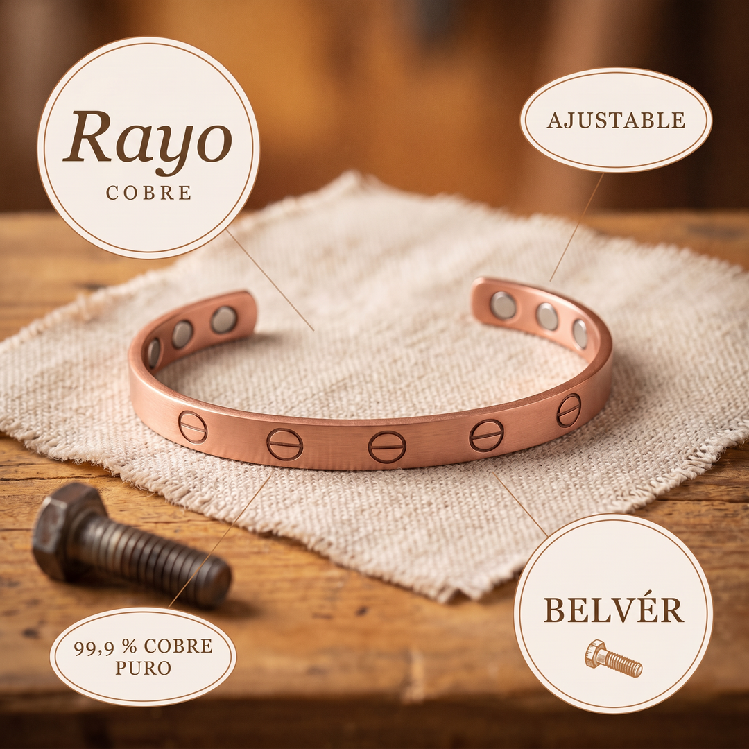 Pulsera de cobre Rayo