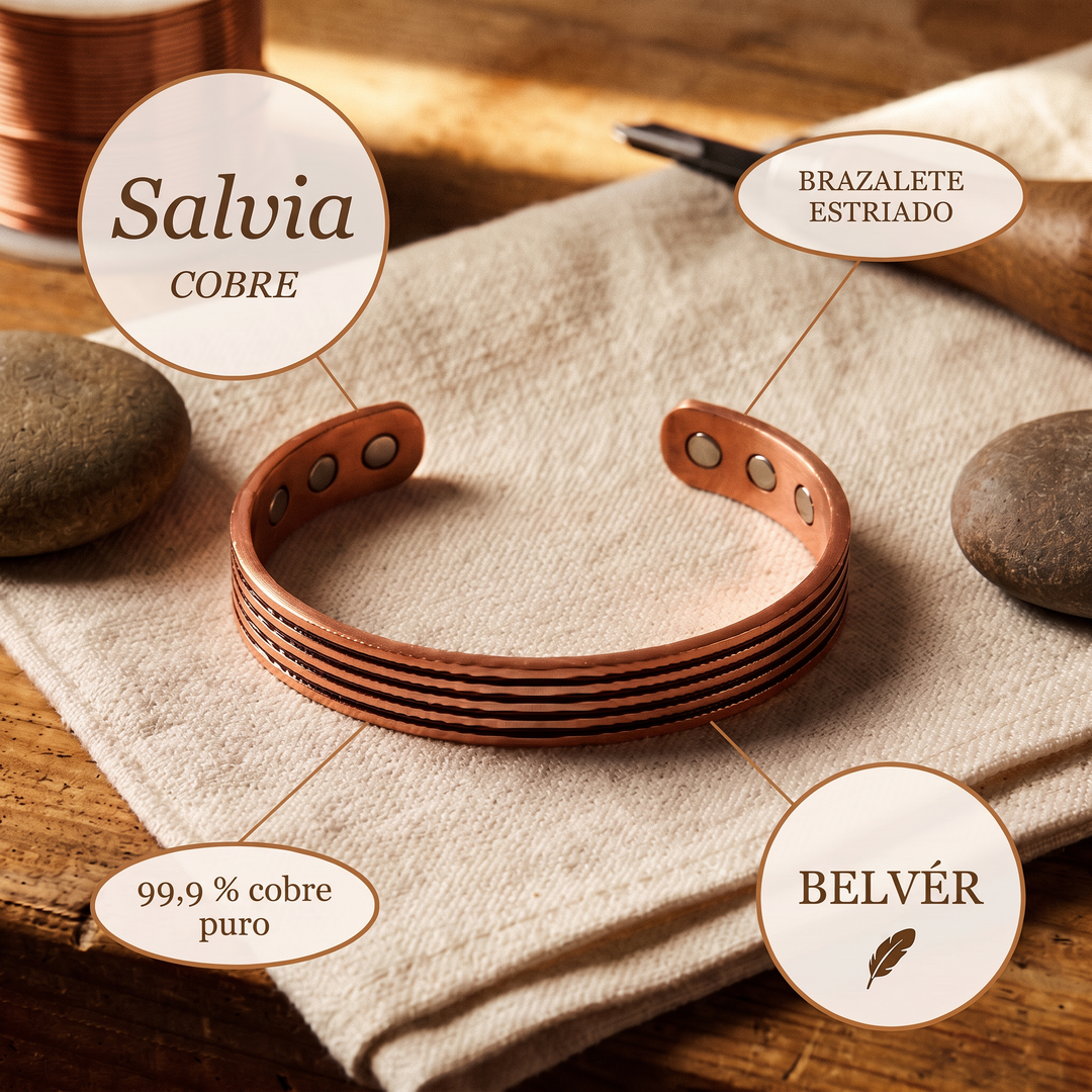 Pulsera de cobre Salvia