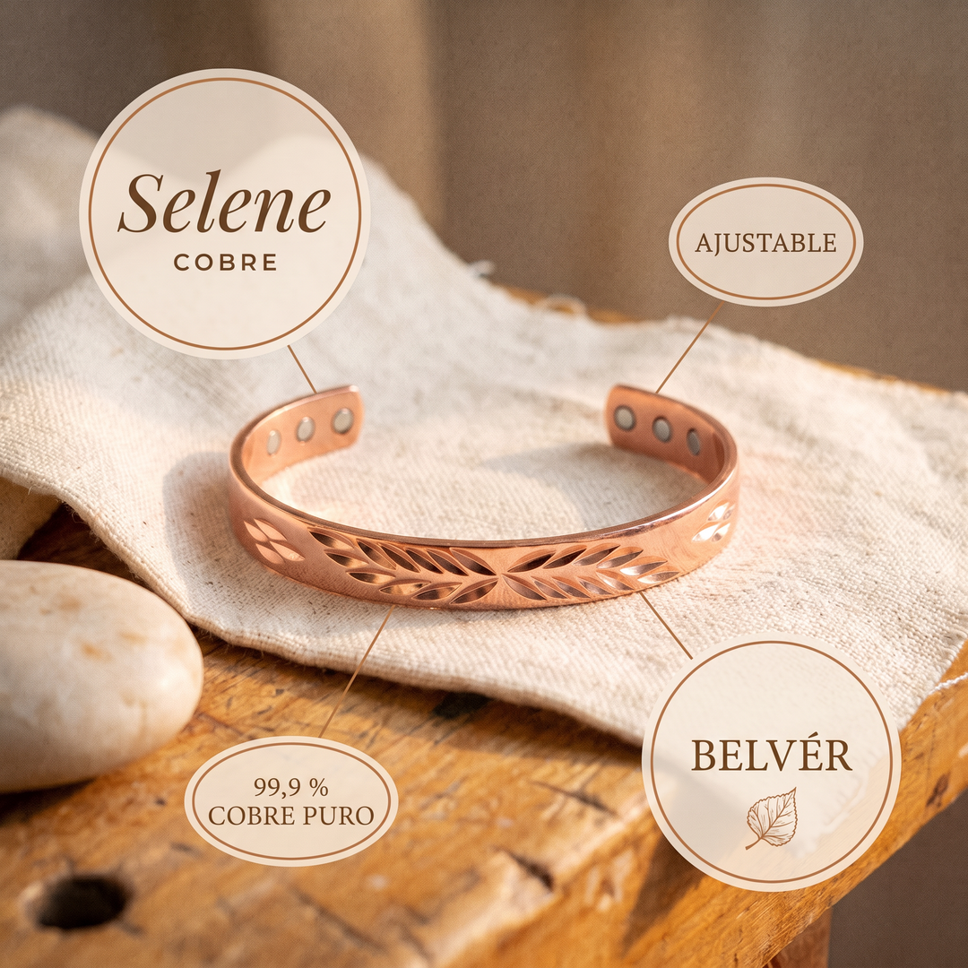 Pulsera de cobre Selene