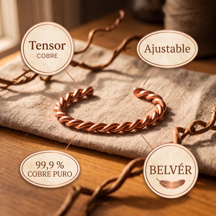 Pulsera de cobre Tensor