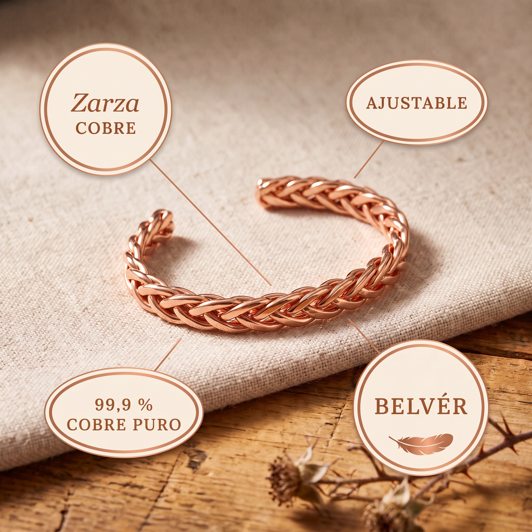 Pulsera de cobre Zarza