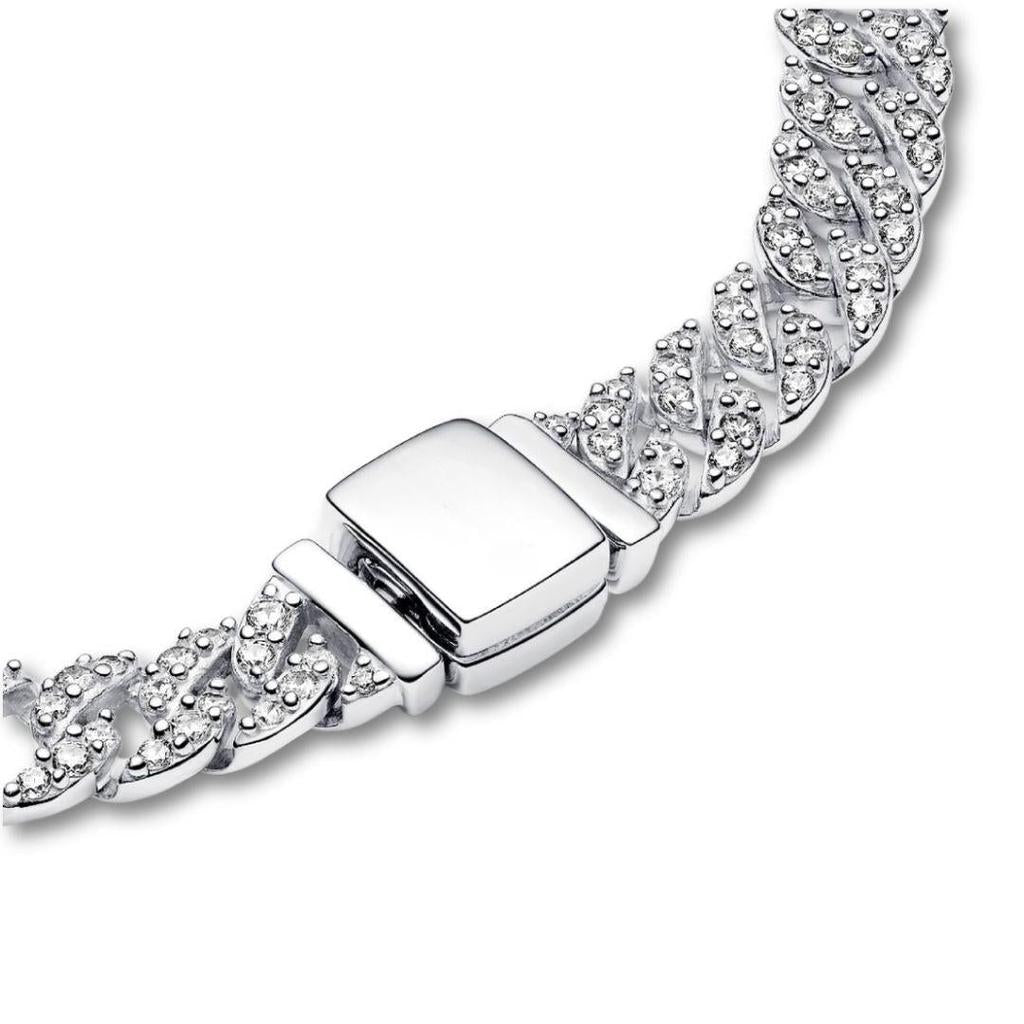 Pulsera de eslabones anchos estilo cubano