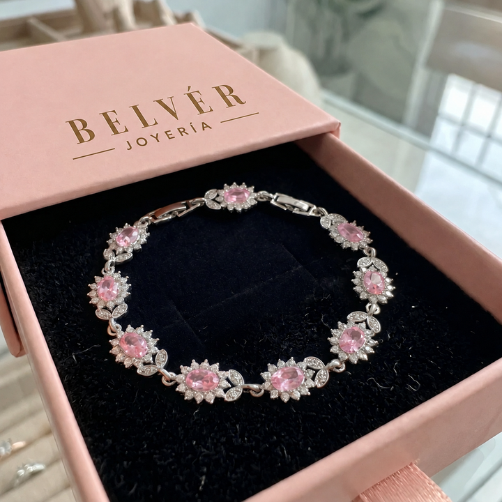 Pulsera Iridessa Pinkthorn · Plateado