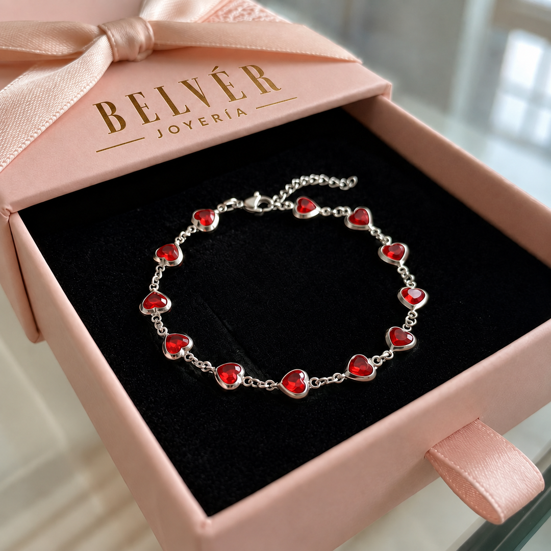Pulsera Ophelyra Garnetelle · Plateado