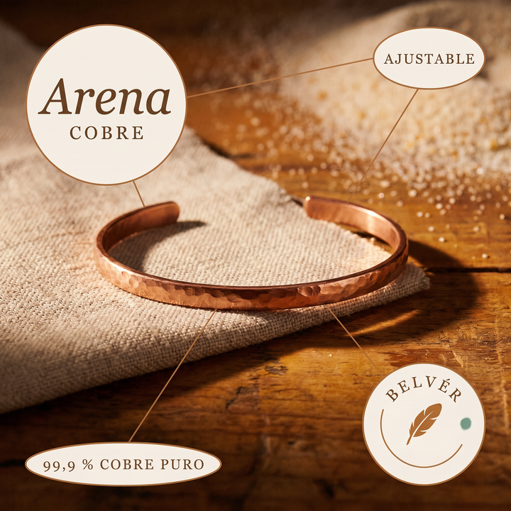 Tobillera de cobre Arena