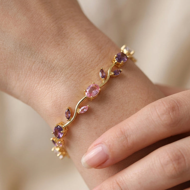 Pulsera Aura Tulipán, acabados
